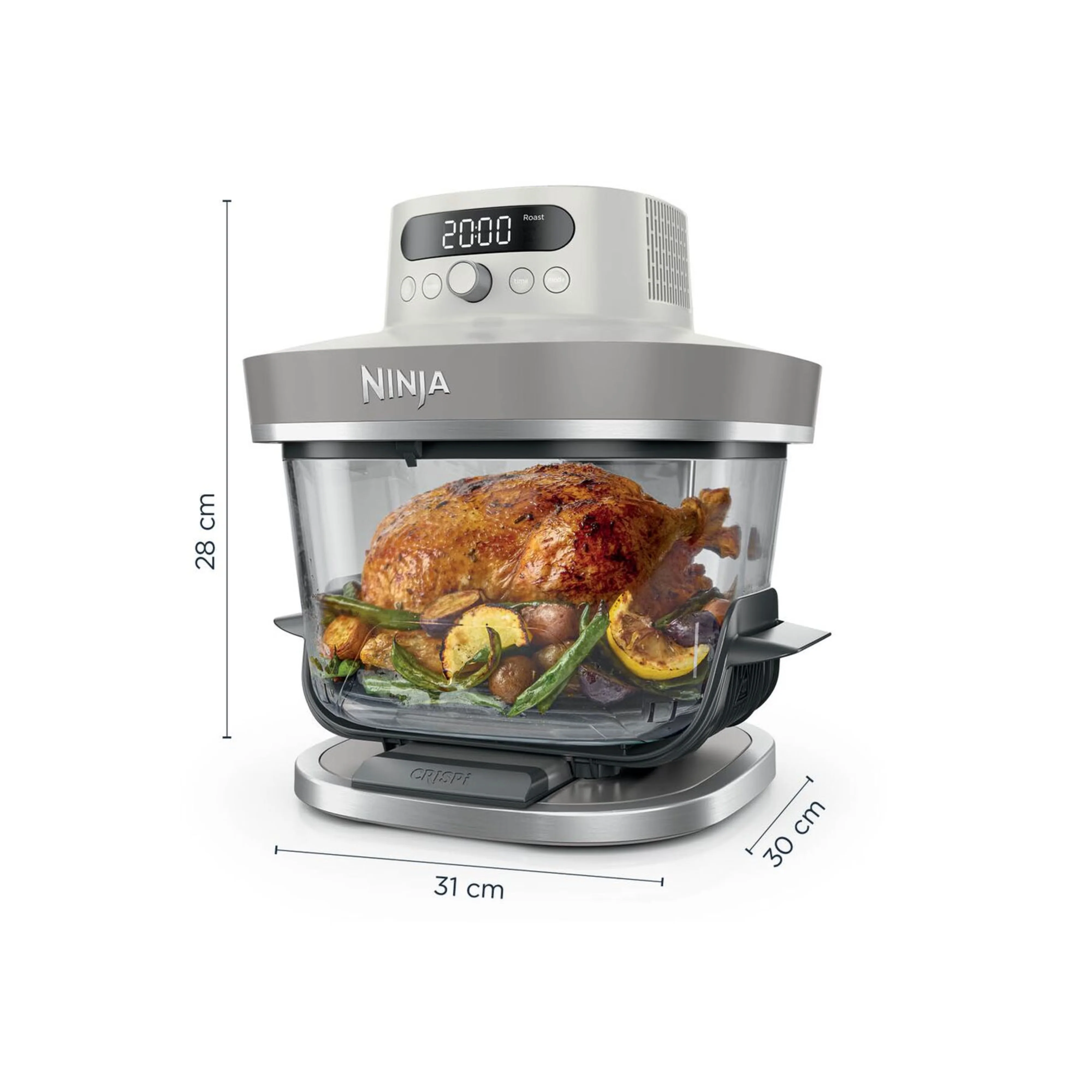 Ninja CRISPi PRO 7-in-1 XL Glass Air Fryer - Bone | AS101UKLG - Image 12