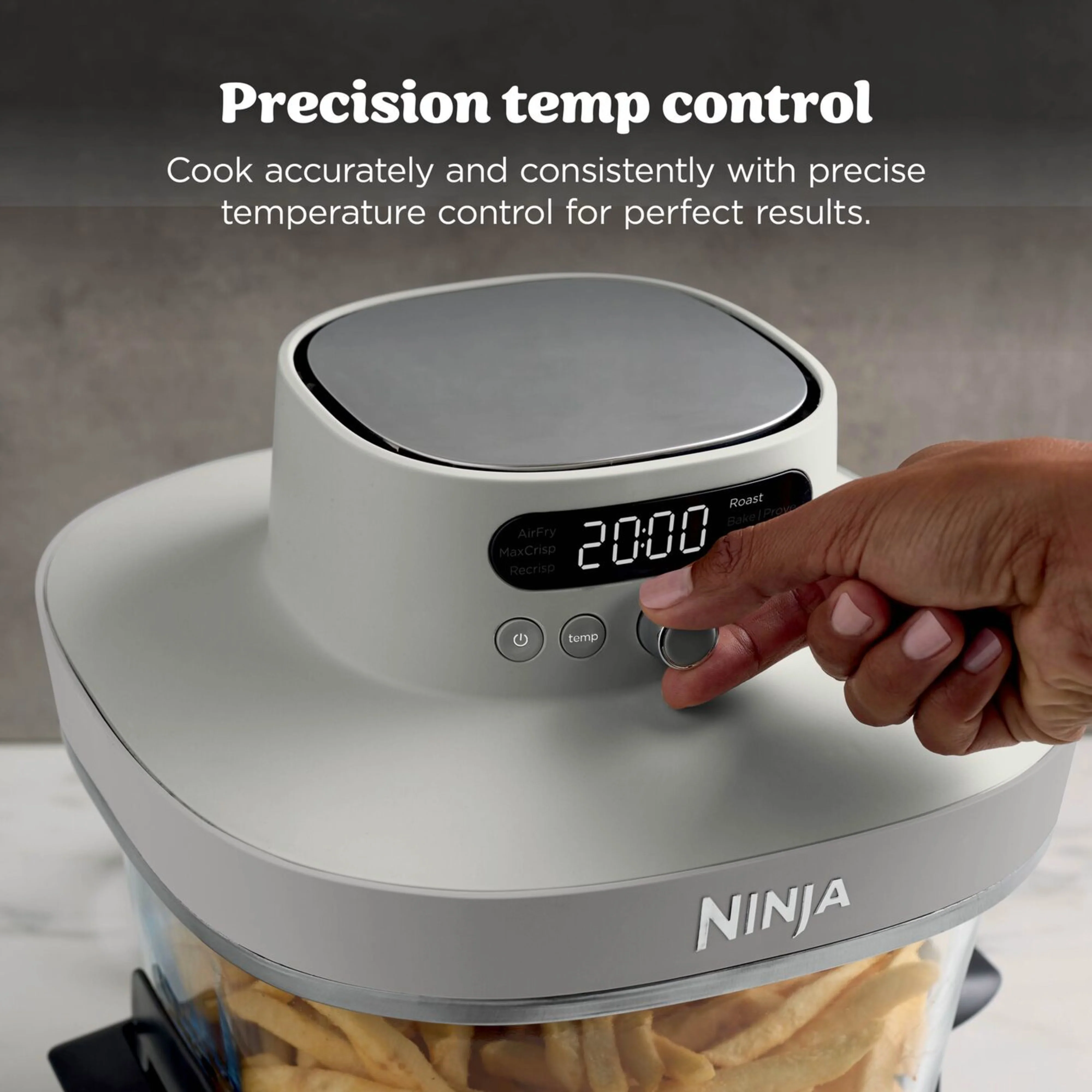 Ninja CRISPi PRO 7-in-1 XL Glass Air Fryer - Bone | AS101UKLG - Image 3