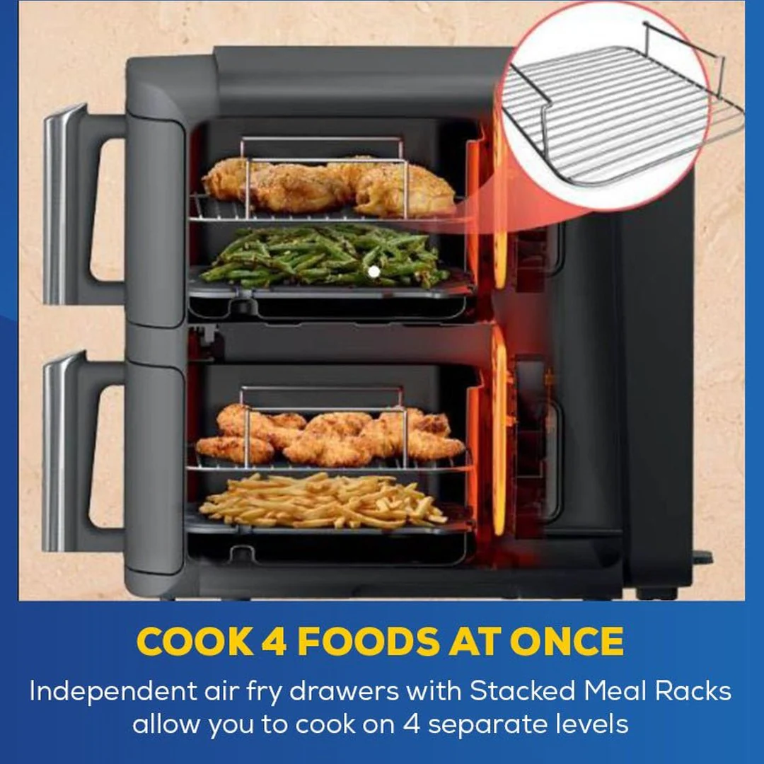 Ninja Double Stack XL 2 Drawer Air Fryer 9.5L | SL400UK - Image 5