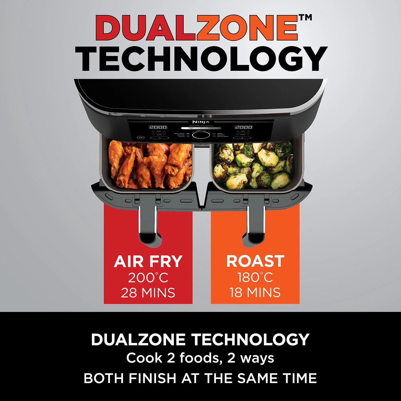 Ninja Foodi Dual Zone Air Fryer 7.6 L | AF300UK - Image 7