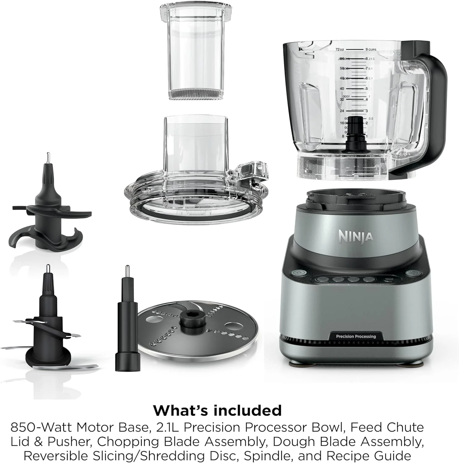 Ninja PrecisionPro 2.1L Food Processor with Auto Presets | BZ651UK - Image 10