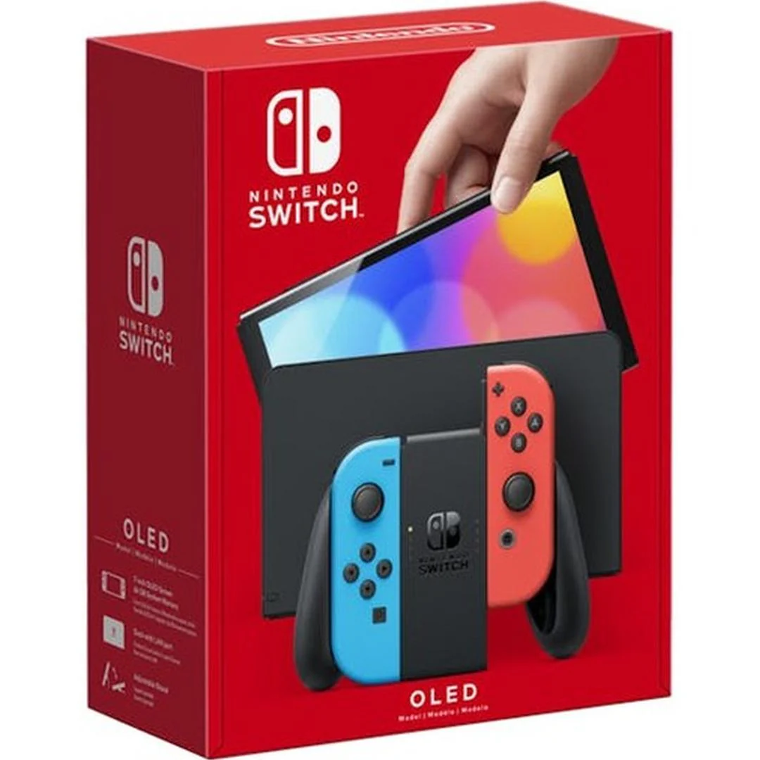 Nintendo Switch OLED Model - Neon Blue/Neon Red | 10007457 - Image 4