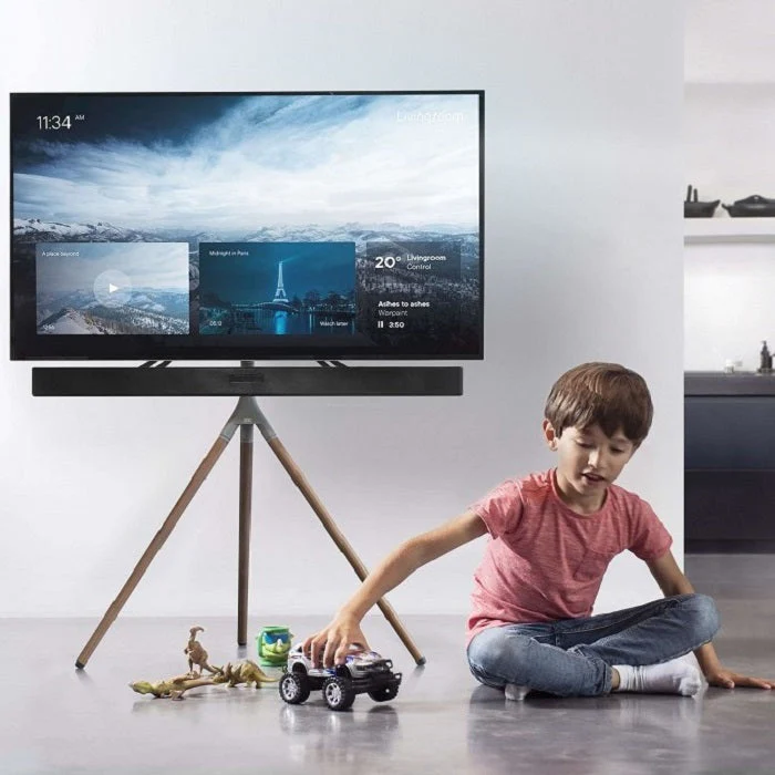 OFA Tripod Universal TV Stand, Turn, Screens 32"- 65" Max Weight 30kg - Dark - Image 3