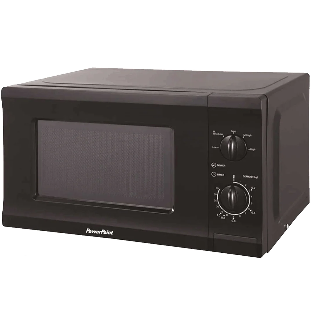 Powerpoint 700W Black Microwave | P22720CPMBL