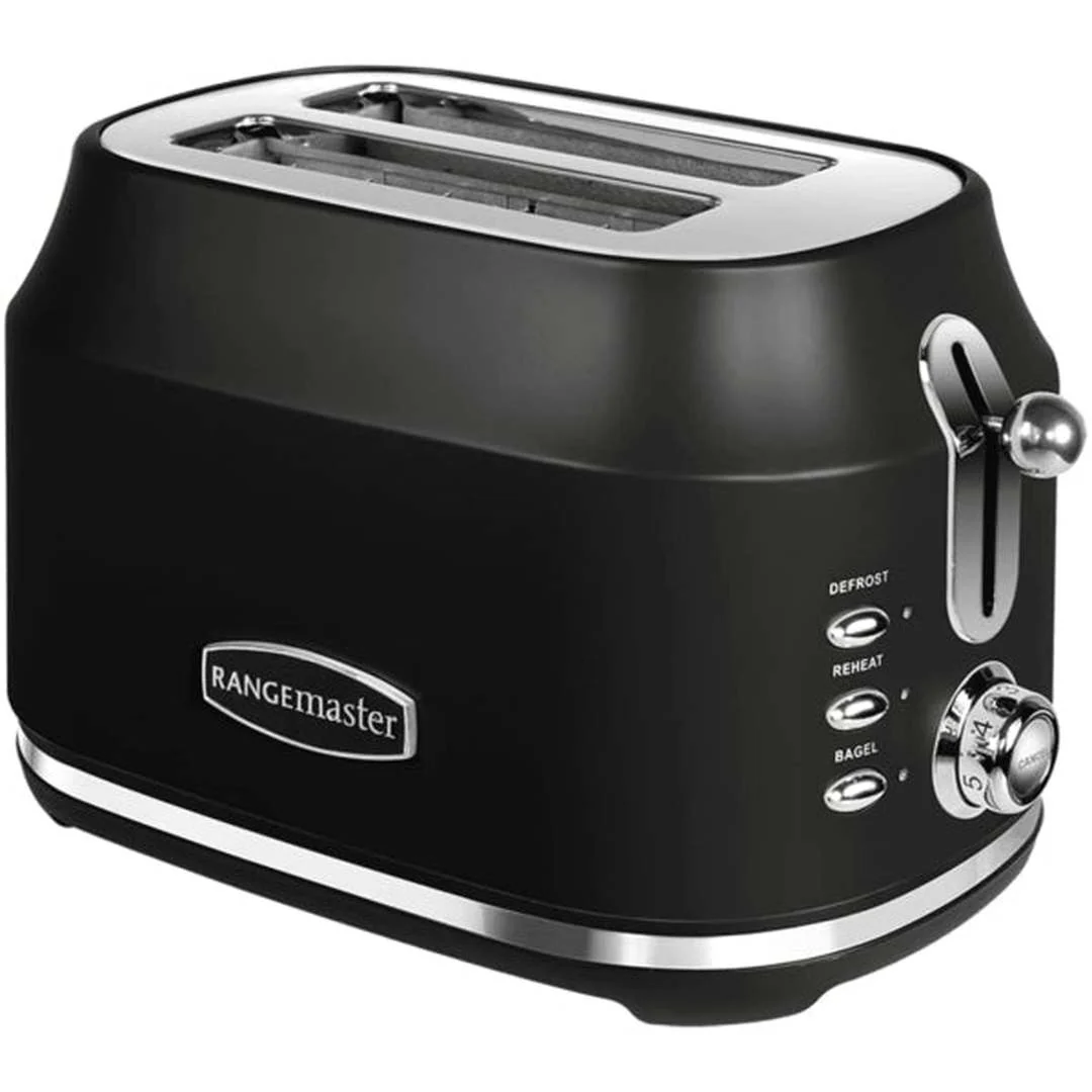 Rangemaster Classic 2 Slice Black Toaster | RMCL2S201BK - Image 2