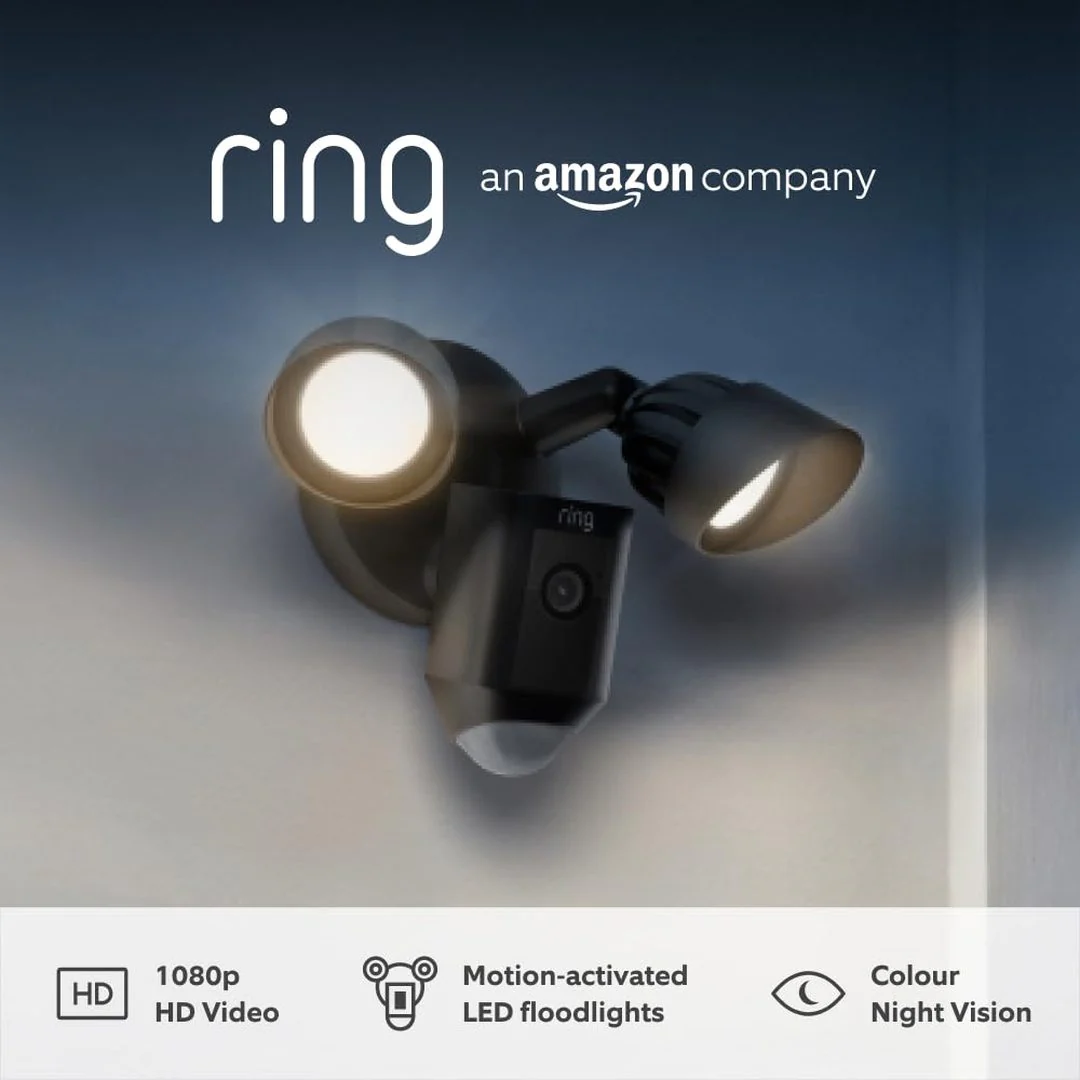 Ring Floodlight Cam Wired Plus Black | B08F6HMZ7C - Image 2