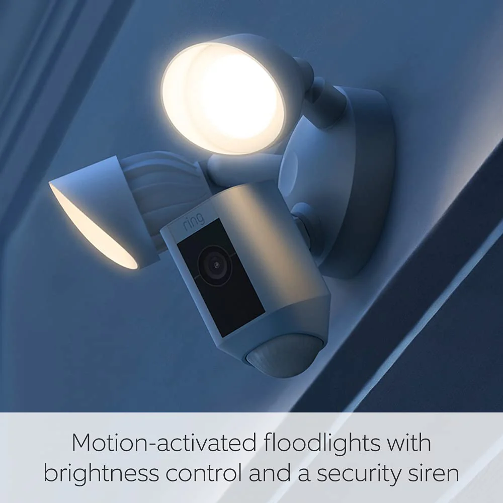 Ring Floodlight Cam Wired Plus White | B08F6M24HK - Image 4