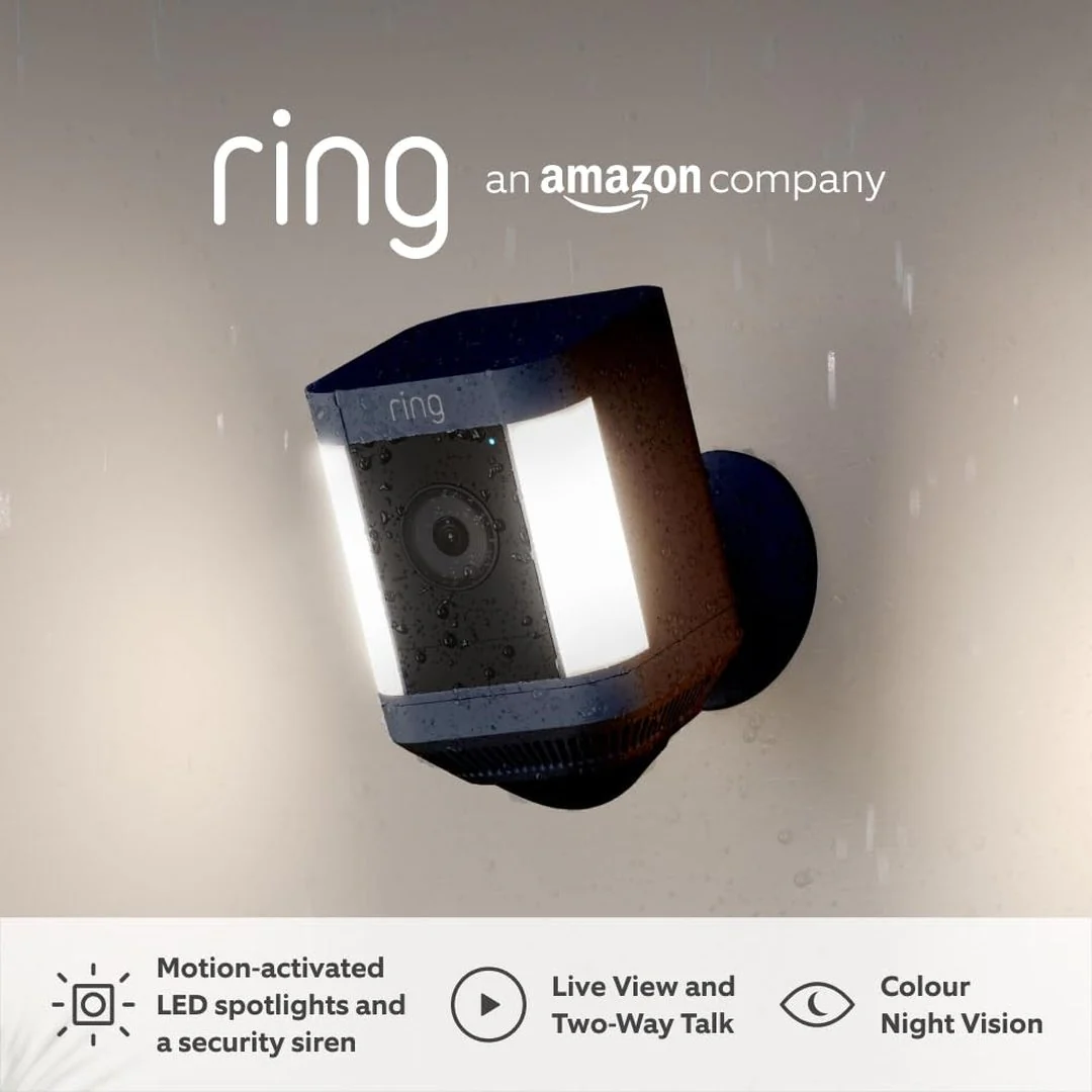 Ring Spotlight Cam Plus Battery Black | B09K1D35TK - Image 2