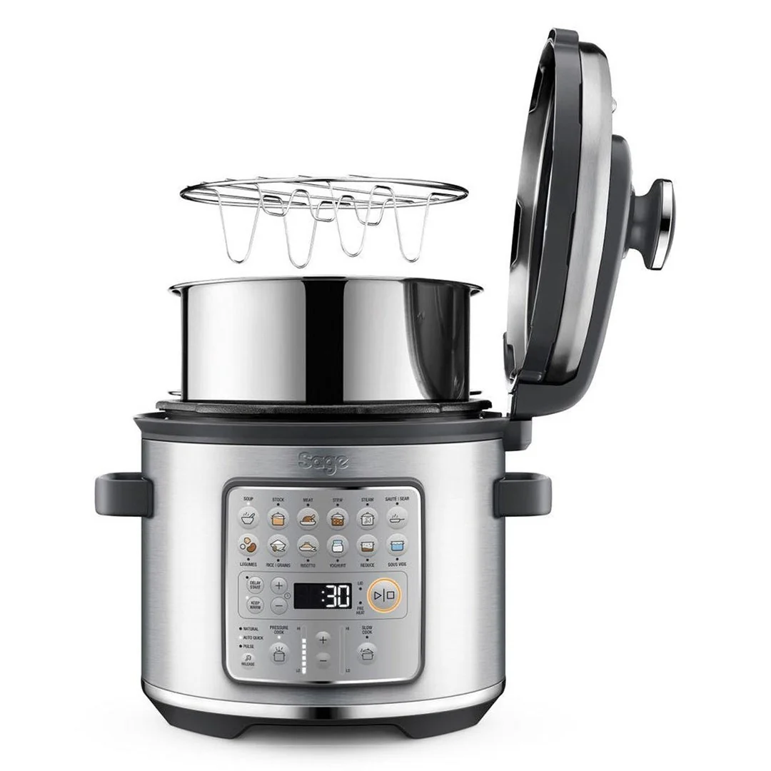Sage The Fast Slow Go Multi Cooker Brushed Stainless Steel | SPR680BSS2GUK1 - Image 3