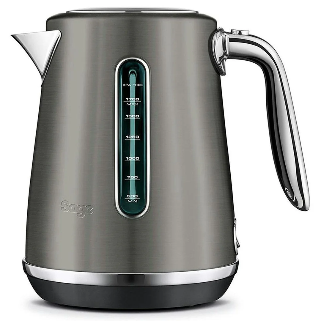 Sage The Soft Top Luxe Kettle, Black Stainless Steel | SKE735BST4GUK1