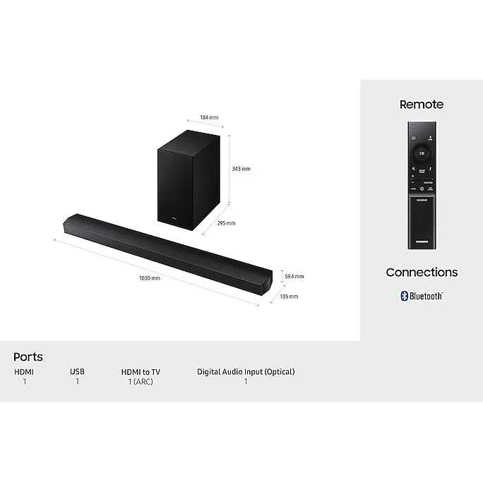 Samsung B-Series Soundbar with Wireless Subwoofer | HW-B750F/XU - Image 9