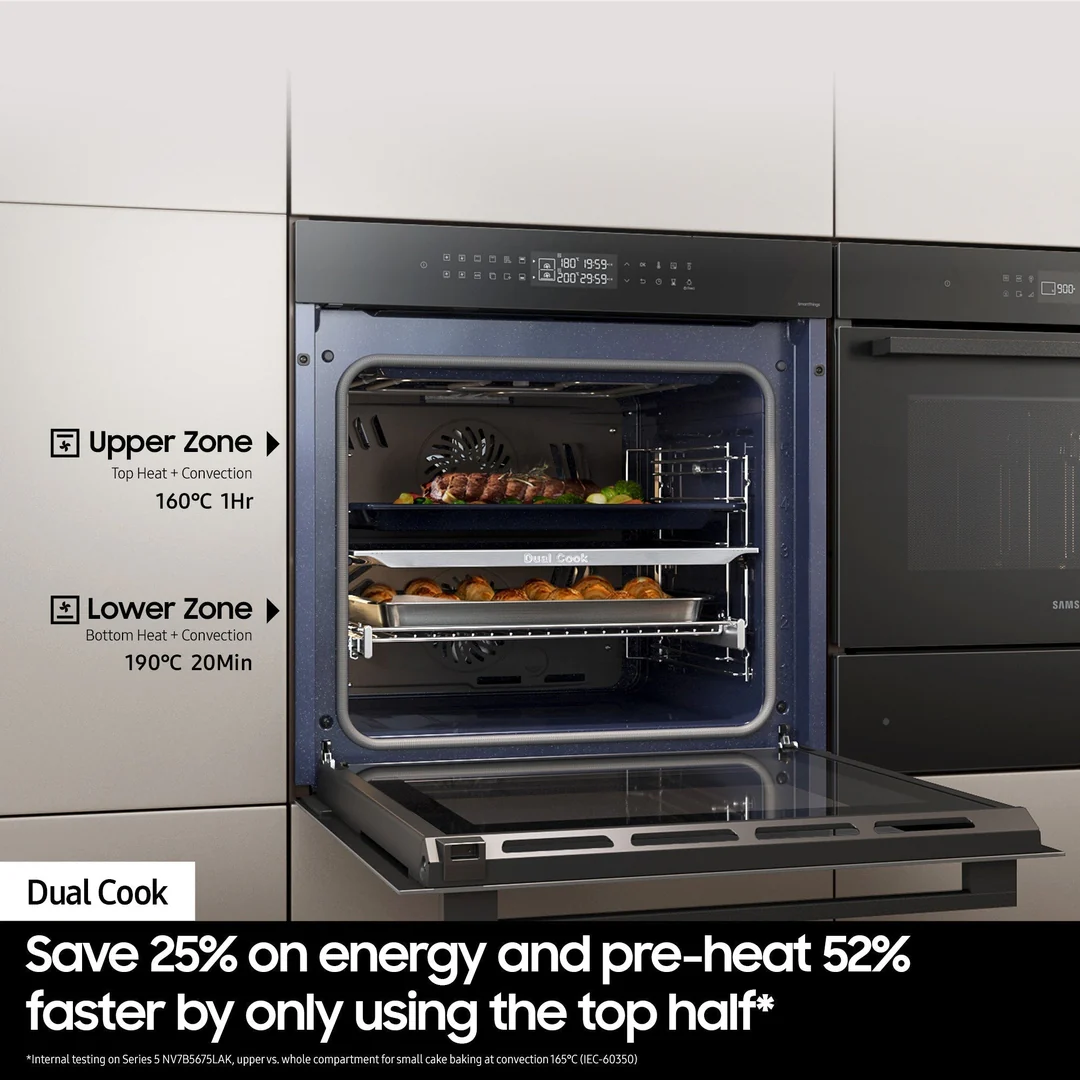 Samsung Dual Cook Single Oven in Black | NV7B4430ZAB/U4 - Image 2
