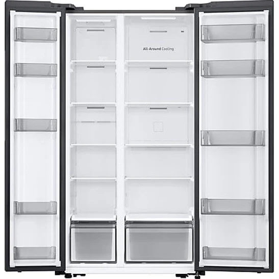 Samsung Series 6 SpaceMax™ American-Style Smart Fridge Freezer, Gentle Silver Matt | RS57DG400EM9EU - Image 2