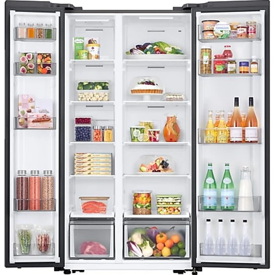 Samsung Series 6 SpaceMax™ American-Style Smart Fridge Freezer, Gentle Silver Matt | RS57DG400EM9EU - Image 3