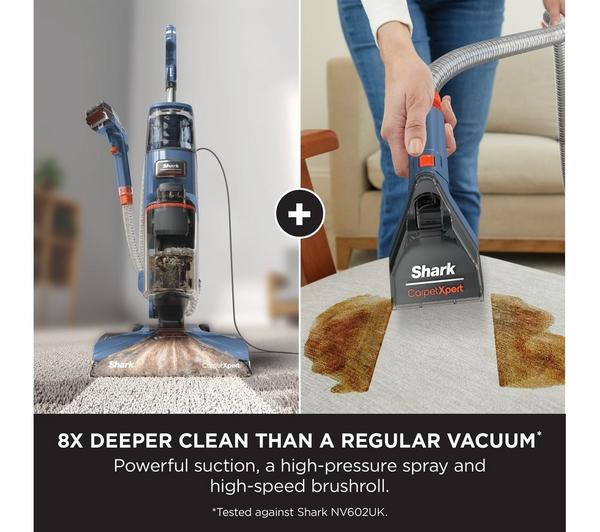 Shark CarpetXpert Deep Carpet Cleaner – Grey/Orange | EX150UK - Image 2
