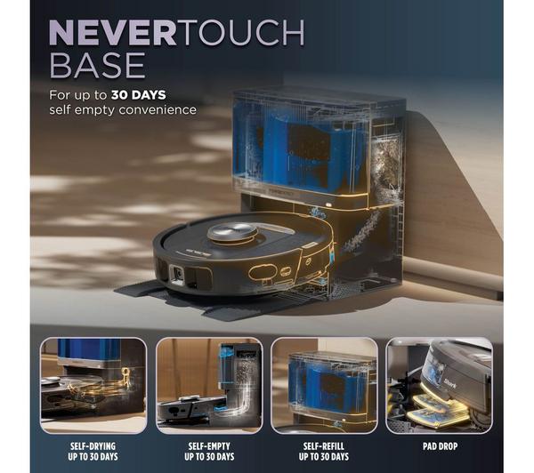 Shark PowerDetect NeverTouch 2-in-1 Robot Vacuum & Mop with Self-Empty & Self-Refill | RV2800YEUK - Image 2