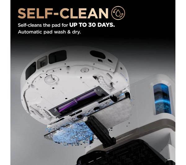Shark PowerDetect NeverTouch Pro 2-in-1 Robot Vacuum & Mop – Self-Empty, Self-Refill, Self-Clean | RV2800ZEUKWH - Image 10