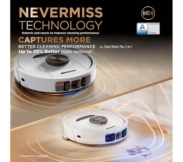 Shark PowerDetect NeverTouch Pro 2-in-1 Robot Vacuum & Mop – Self-Empty, Self-Refill, Self-Clean | RV2800ZEUKWH - Image 4
