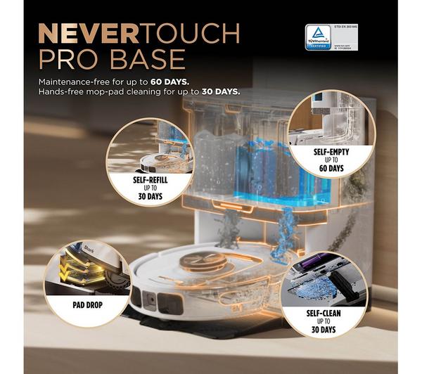Shark PowerDetect NeverTouch Pro 2-in-1 Robot Vacuum & Mop – Self-Empty, Self-Refill, Self-Clean | RV2800ZEUKWH - Image 5