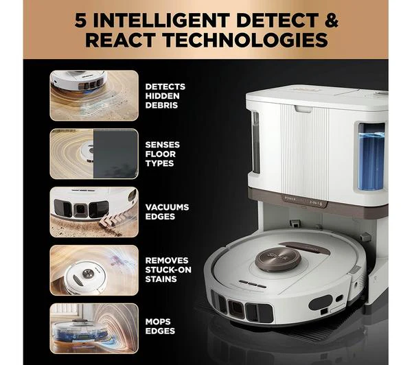 Shark PowerDetect NeverTouch Pro 2-in-1 Robot Vacuum & Mop – Self-Empty, Self-Refill, Self-Clean | RV2800ZEUKWH - Image 7