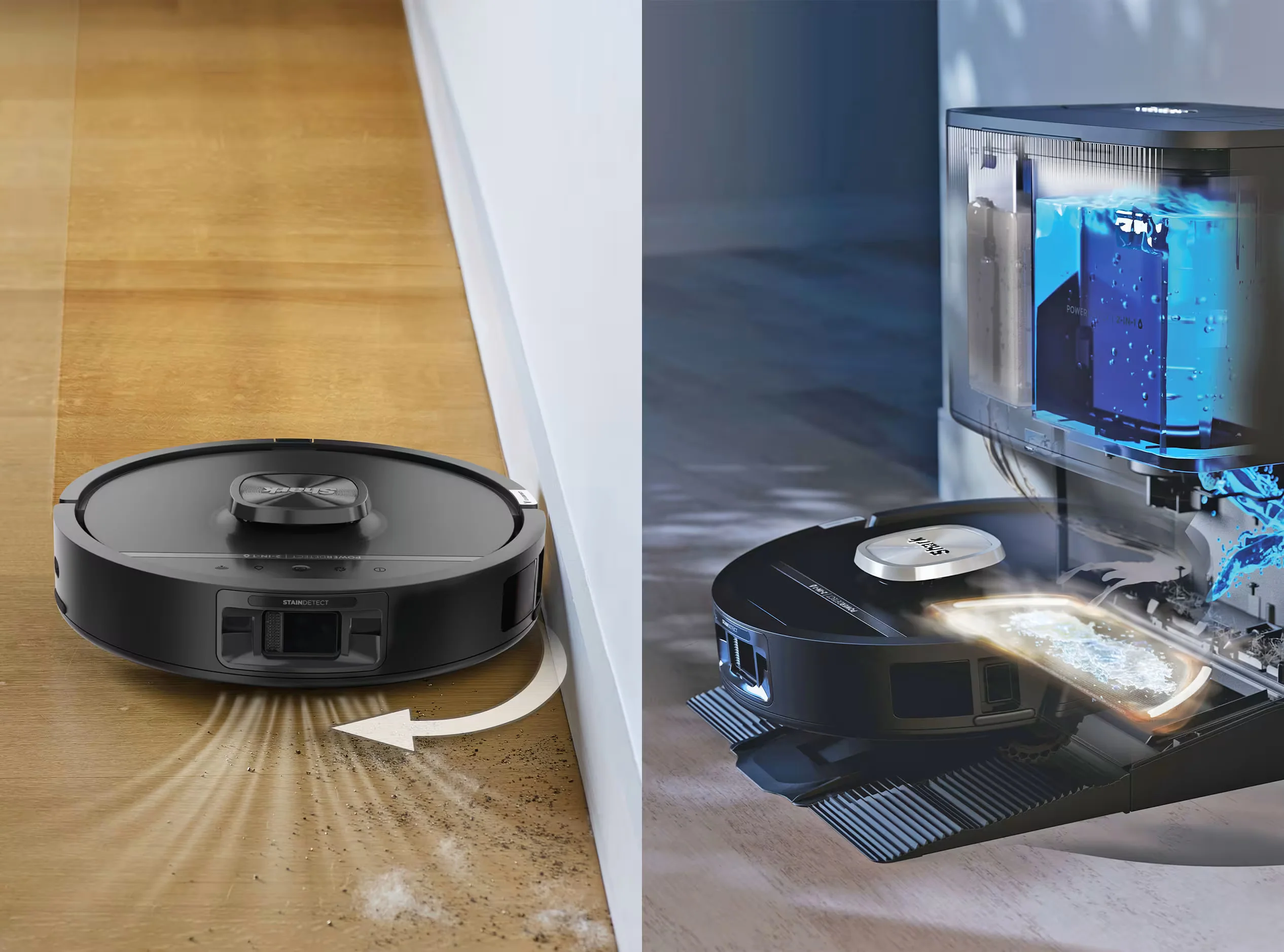 Shark PowerDetect UV Reveal 2-in-1 Robot Vacuum & Mop – Black | RV3000XEUK - Image 6