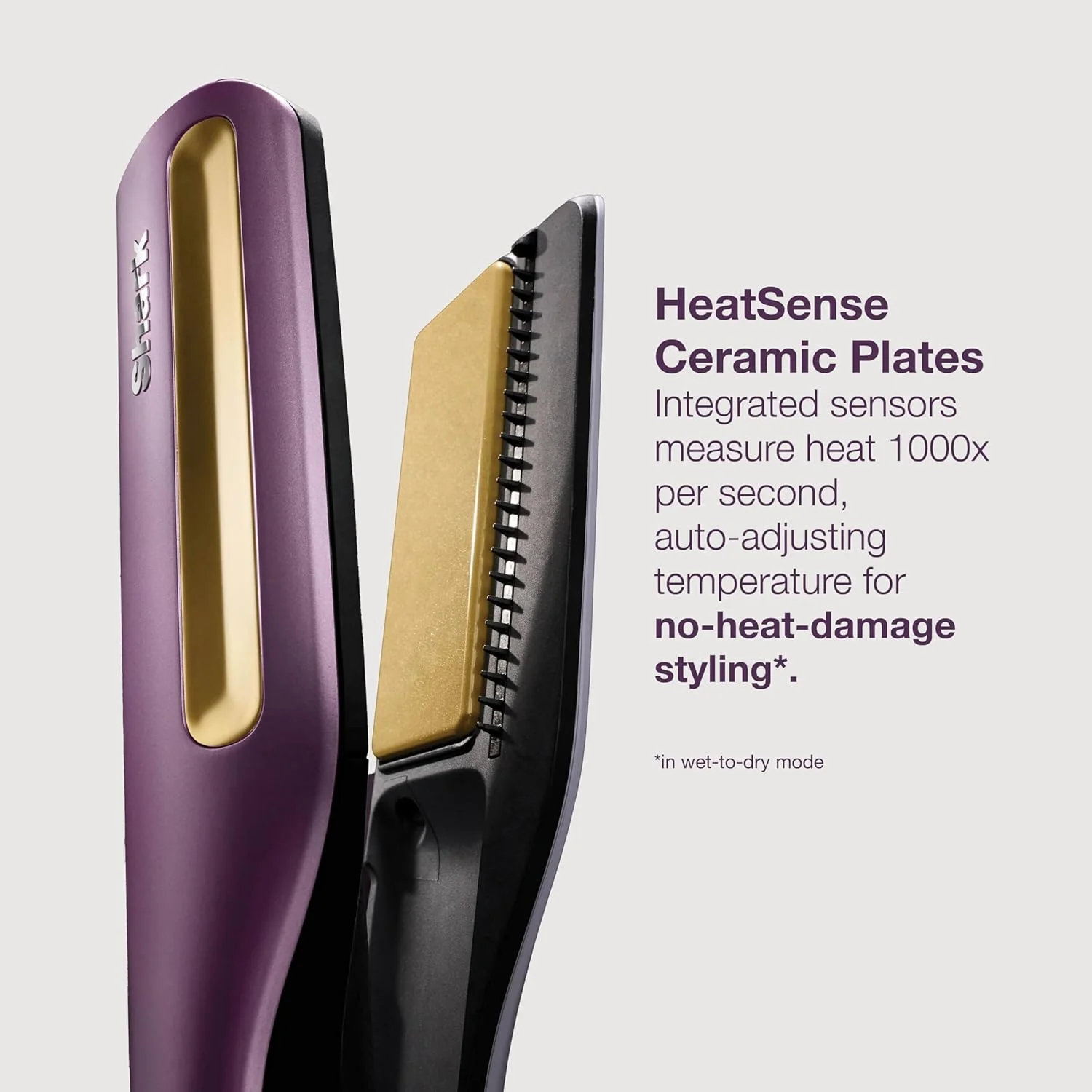 Shark SilkiPro Ceramic Hair Straightener & Dryer | HT401UKPU - Image 3