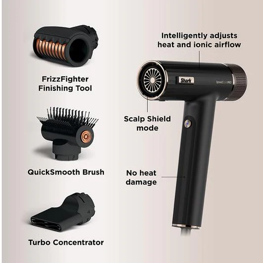 SHARK SpeedStyle Pro HD731UK 3-in-1 Hair Dryer - Black | HD731UK - Image 8