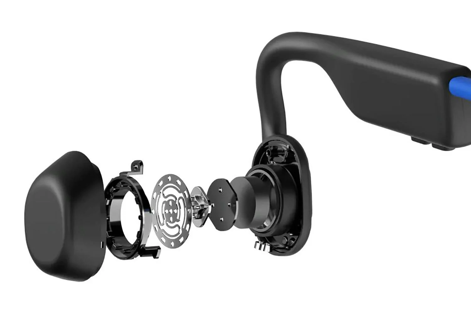 Shokz OpeMove Blue Bone Conduction Sports Headphones | 38-S661BL - Image 3