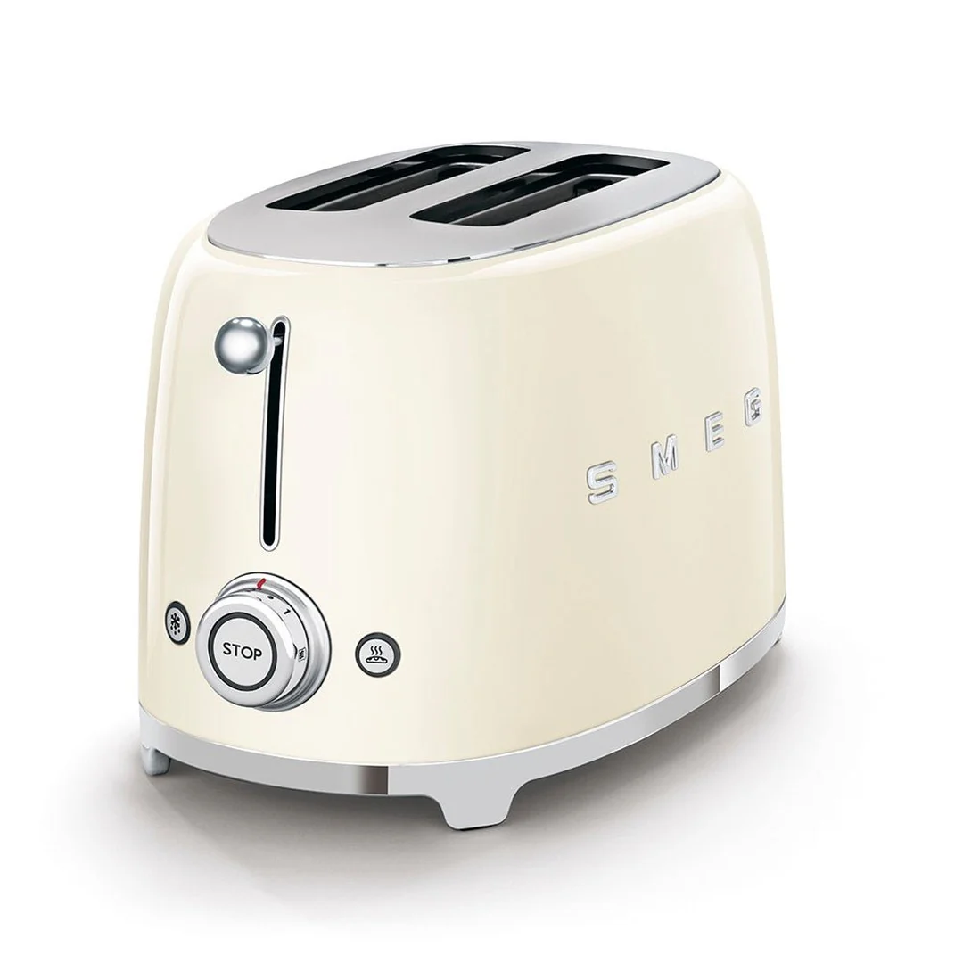 Smeg 50's Retro Style 2 Slice Toaster | Cream - Image 3