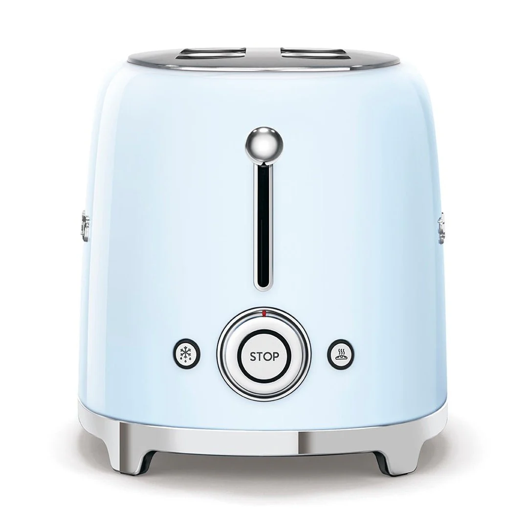 Smeg 50's Retro Style 2 Slice Toaster | Pastel Blue - Image 2