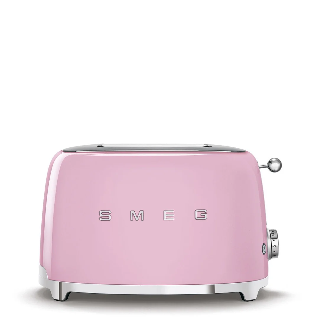 Smeg 50's Retro Style 2 Slice Toaster | Pink - Image 2