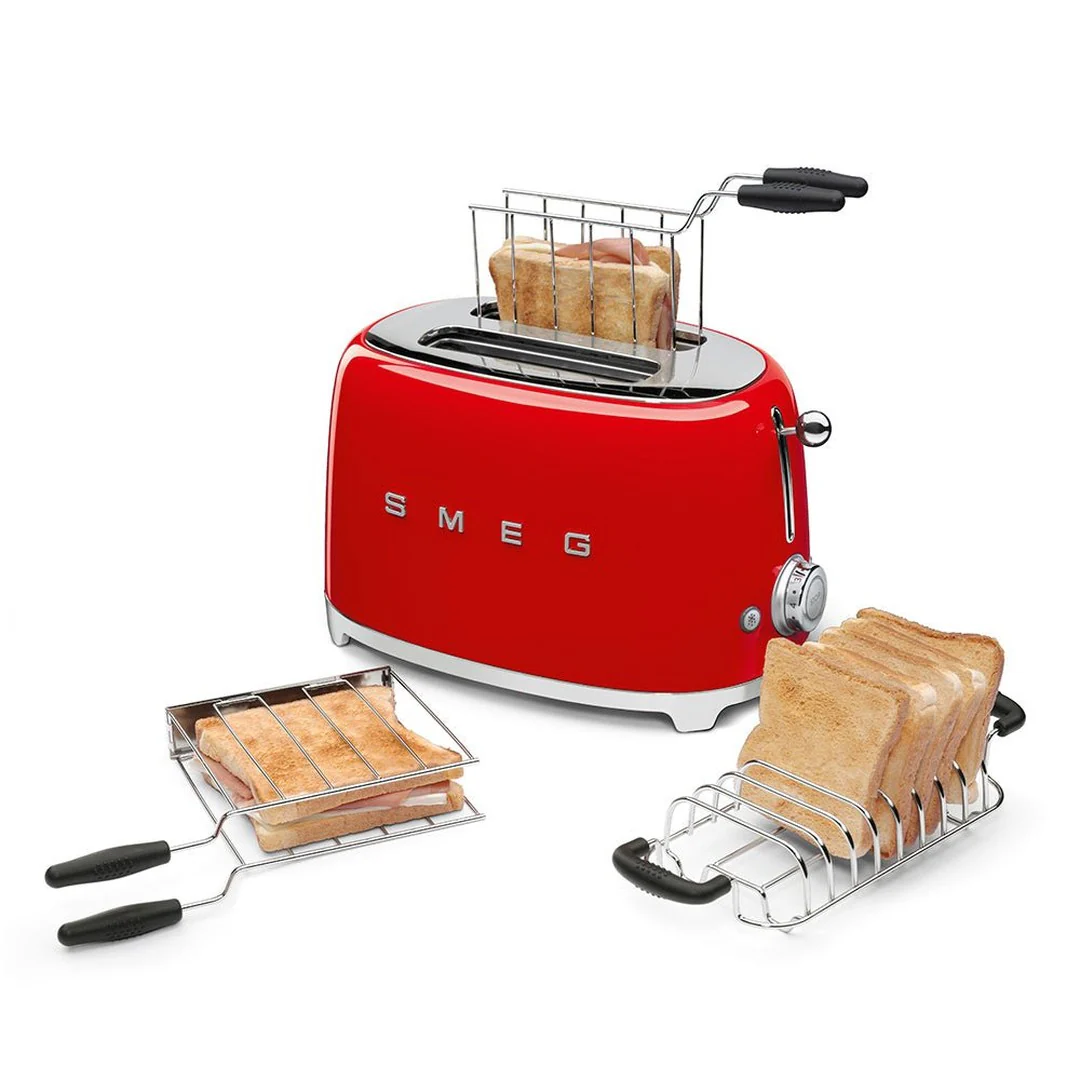 Smeg 50's Retro Style 2 Slice Toaster | Red - Image 4