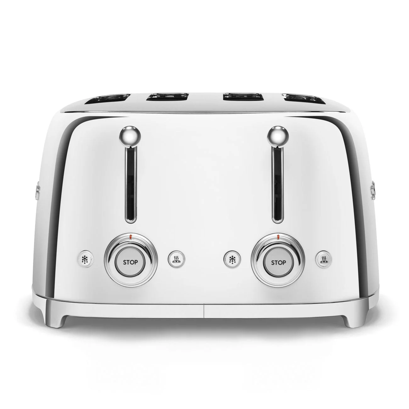 Smeg 50's Retro Style 4 Slice Silver Toaster | TSF03SSUK - Image 3