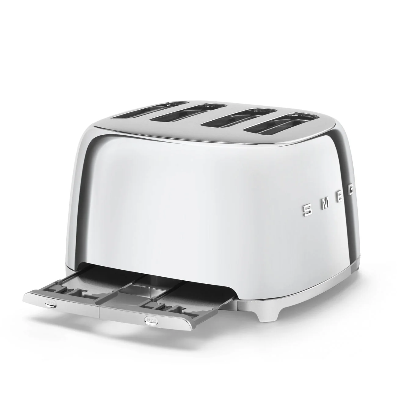 Smeg 50's Retro Style 4 Slice Silver Toaster | TSF03SSUK - Image 4