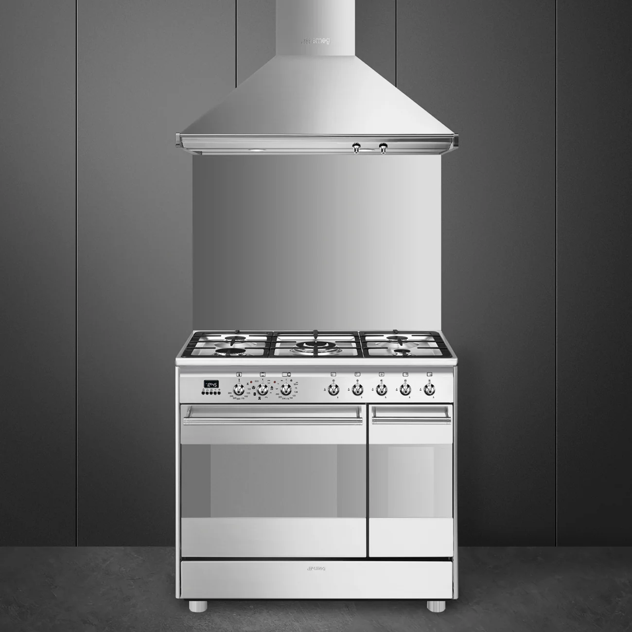 Smeg 90 cm Dual‑Fuel Cooker | SCB92MX8 - Image 2