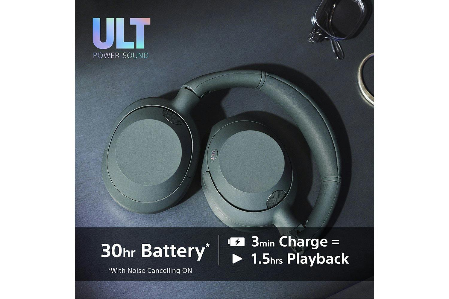 Sony ULT WEAR Over-Ear Wireless Noise Cancelling Headphones – Forest Grey | WH-ULT900N - Image 8
