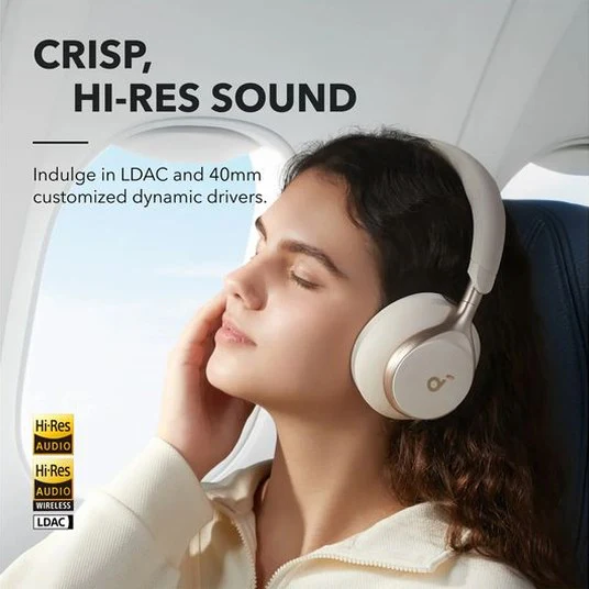 Soundcore Space One Pro Wireless ANC Headphones - White | A3062G21 - Image 6