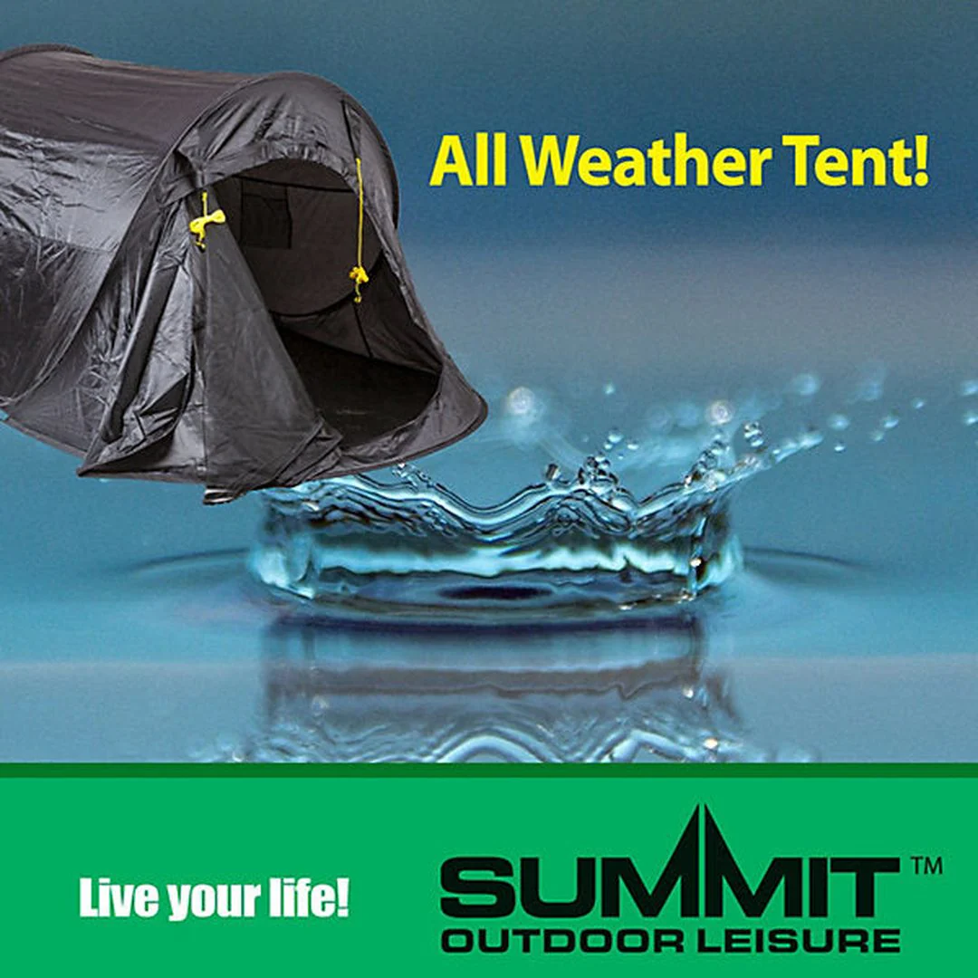 Summit 2 Person Pop Up Tent in Black | 571138 - Image 3