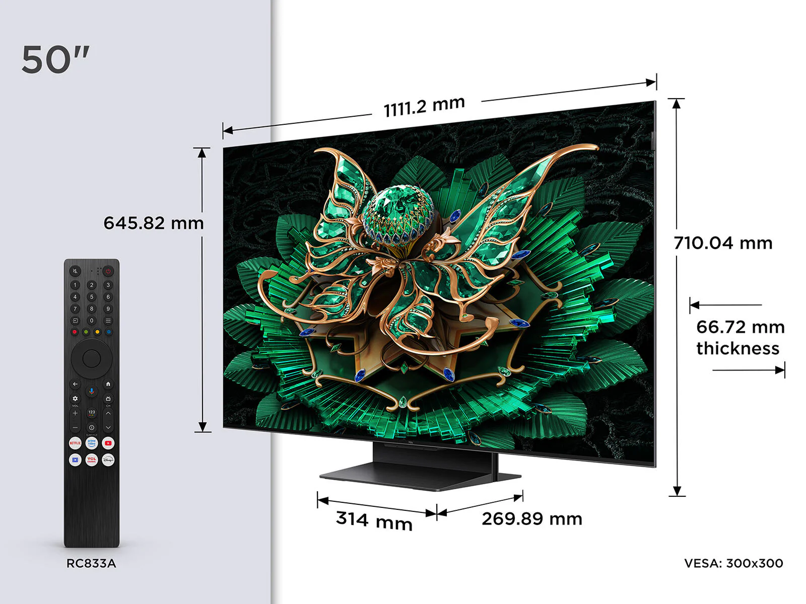 TCL 50"Mini LED with B&O Speakers | 50C7K - Image 13