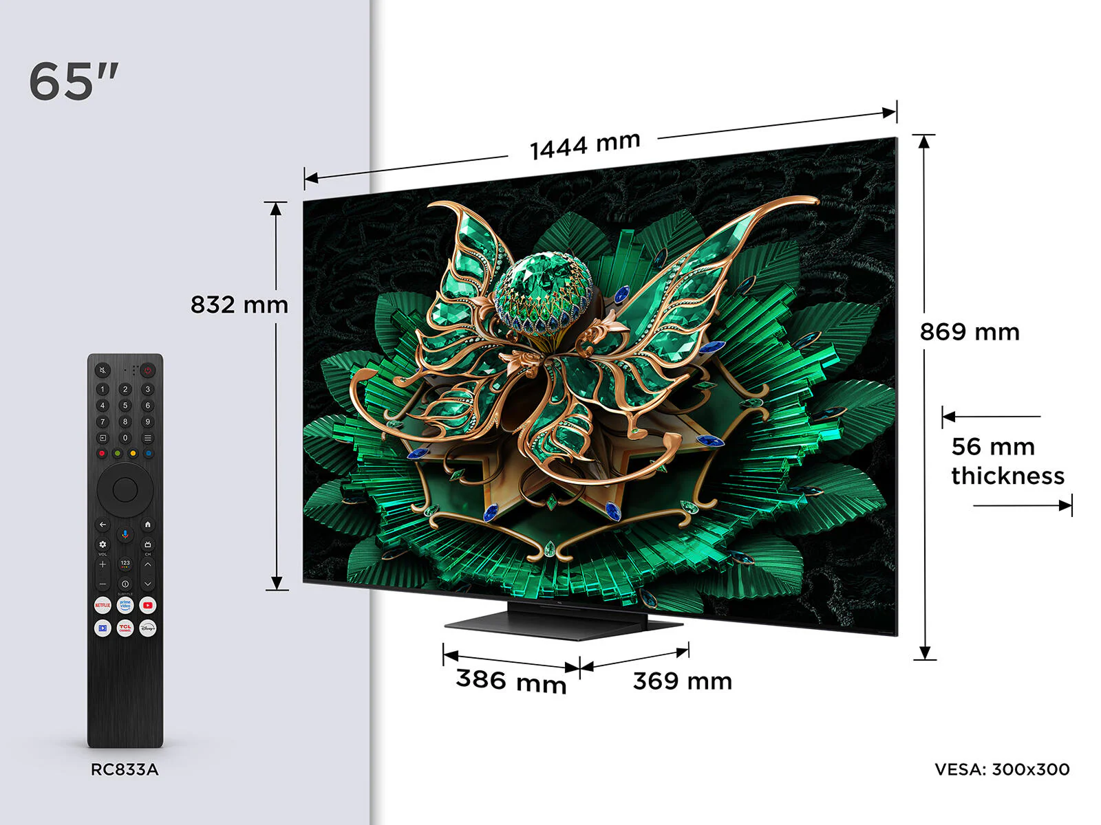 TCL 65"Mini LED with B&O Speakers | 65C7K - Image 9