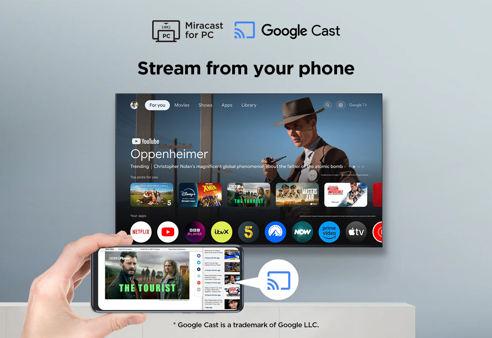 TCL 43" 60Hz QLED Google TV | 43P7K - Image 8