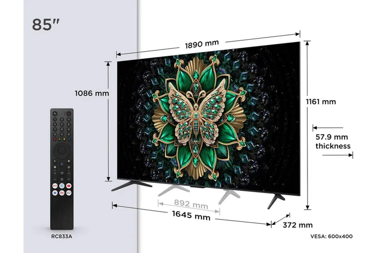 TCL 85" 144Hz Mini LED Google TV | 85C6K - Image 10