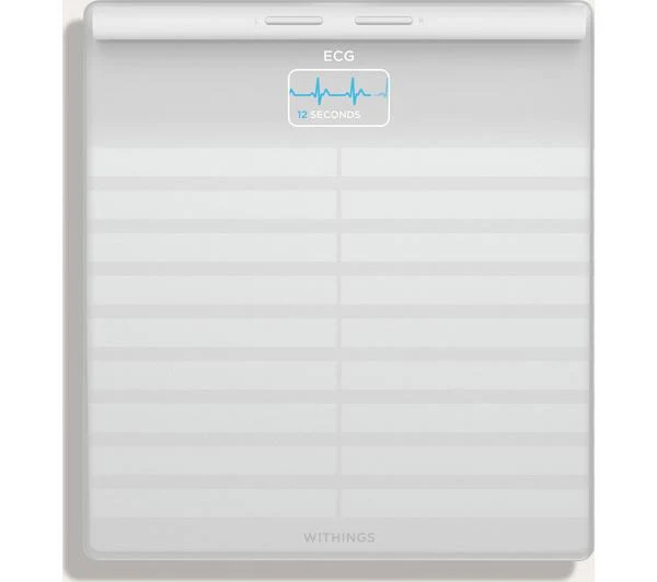 Withings Body Scan - Smart Scale with ECG, Body Composition & Segmental Analysis - White | 78-WBS08-White-All-Inter