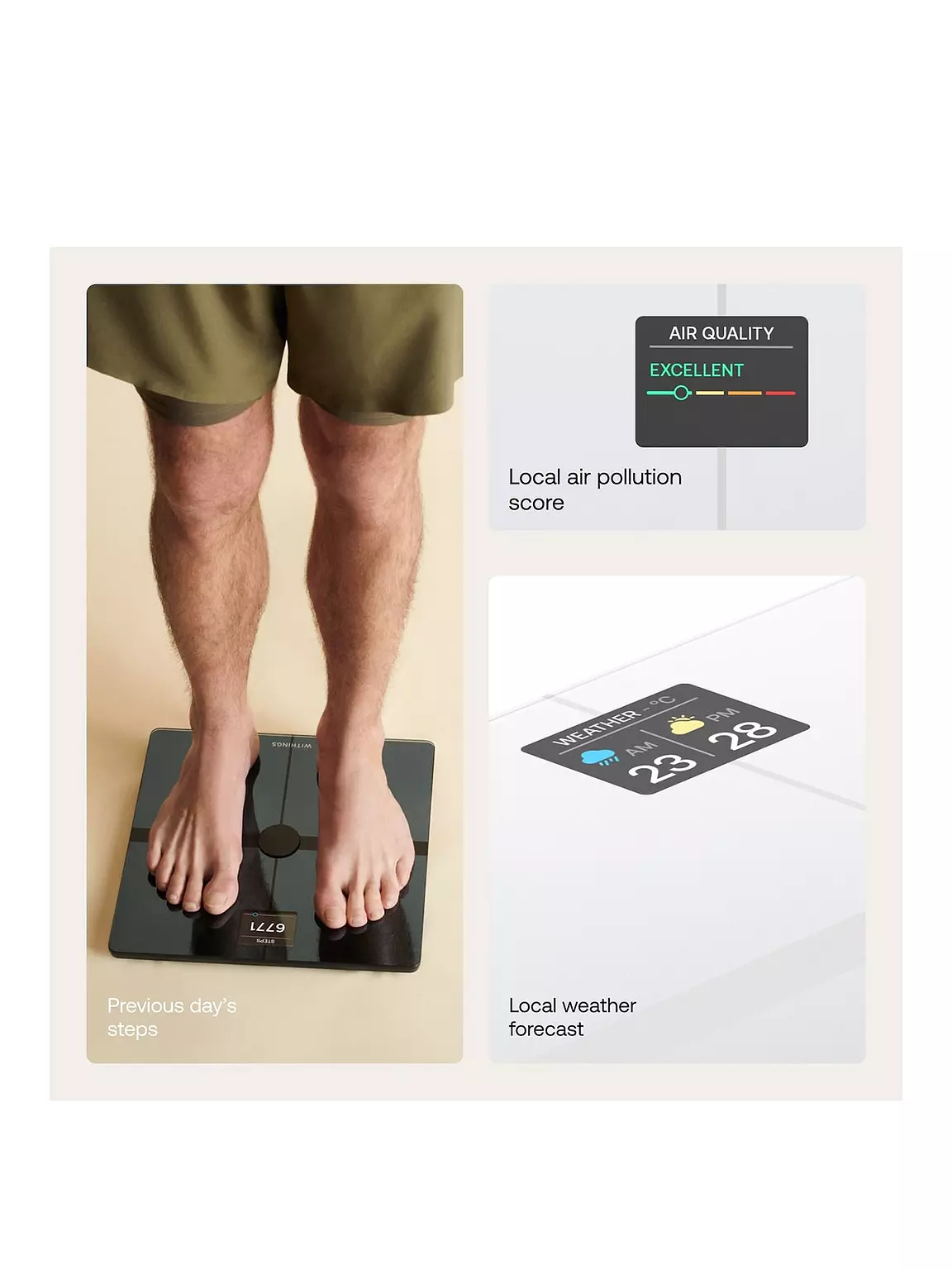 Withings Body Smart - Smart Scale with Body Composition & Weight Tracking - White | 78-WBS13-White-All-Inter - Image 2