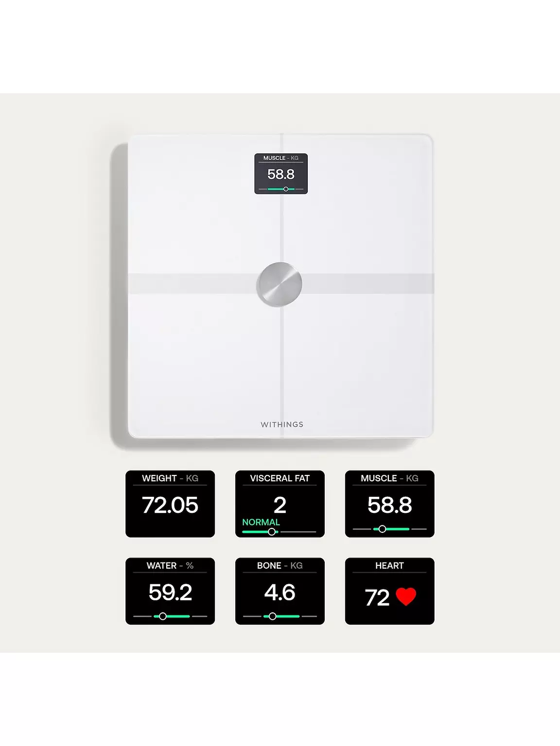 Withings Body Smart - Smart Scale with Body Composition & Weight Tracking - White | 78-WBS13-White-All-Inter - Image 4
