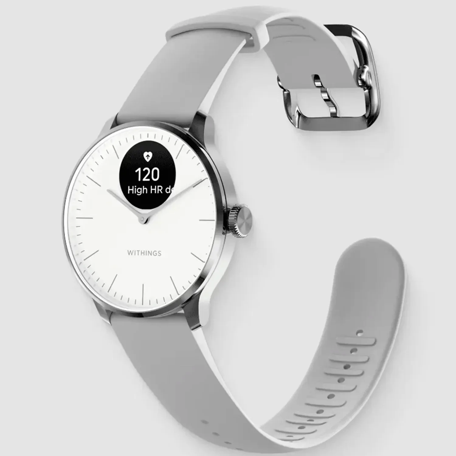 Withings ScanWatch Light - Health Tracking Watch with Heart Rate & SpO2 - White | 78-HWA11-model 3-All-Int - Image 3