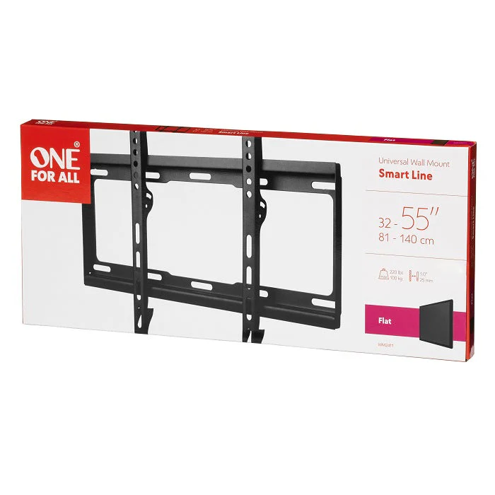 One For All Smart Wall Mount, Flat, 32"-65", Max Load 100kg - Image 3