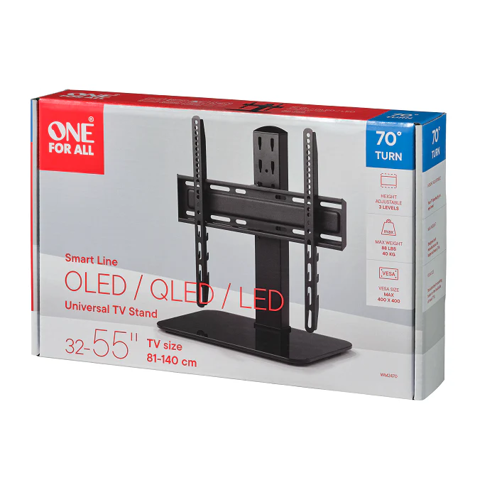 One For All Pedestal Stand – 32-55", Swivel & Height Adjustable - Image 5